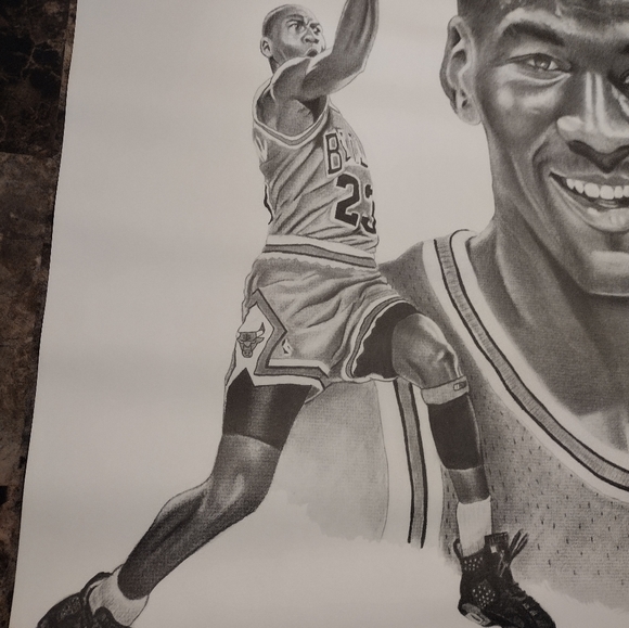 Vintage Michael Jordan Poster 24x18 1991 - Picture 3 of 4